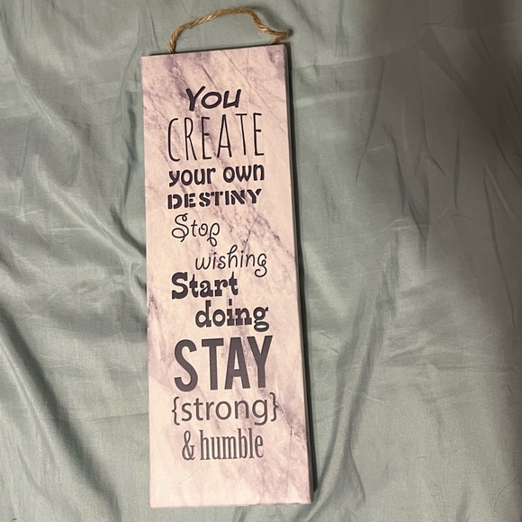 Motivation Canvas Sign (Grey) - Picture 1 of 5